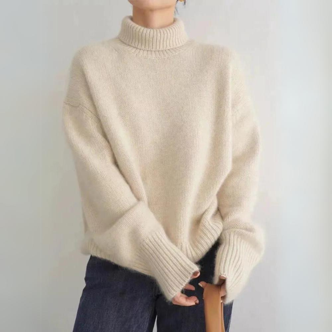 Milena - Comfortable knit turtleneck sweater