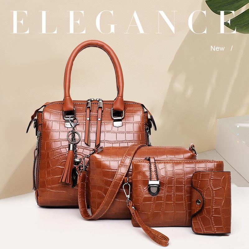 Valentina® | 4-Piece Leather Bag Set