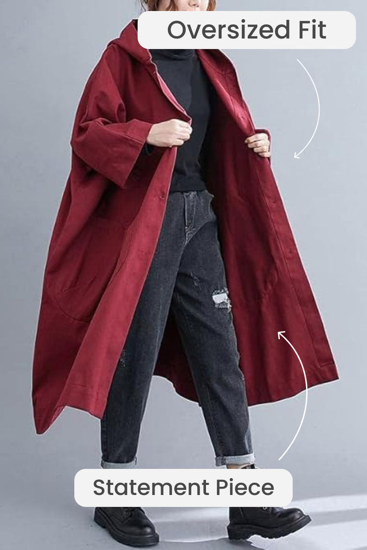 Erica - Oversized Waterproof Windbreaker Jacket