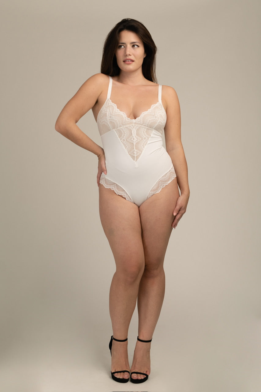 Elegant Sculpting Lace Bodysuit