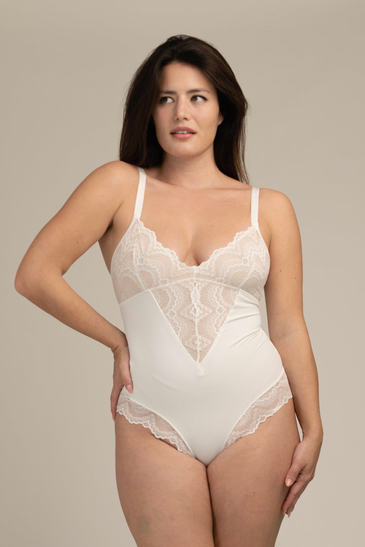 Elegant Sculpting Lace Bodysuit