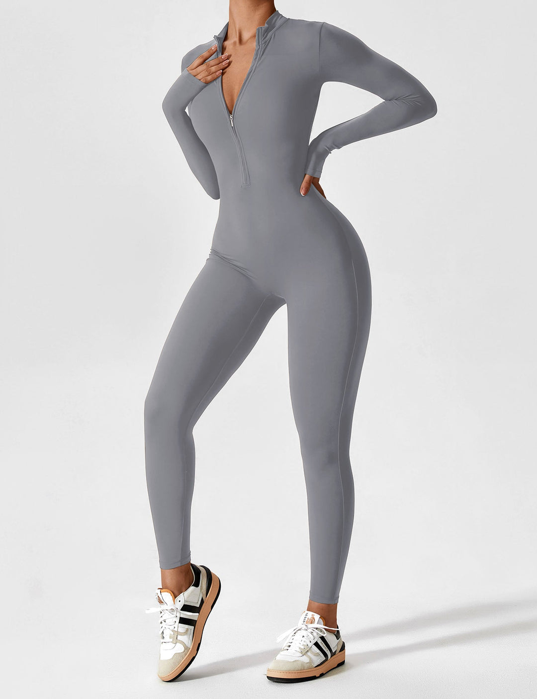 ACTIVE™ | JUMPSUIT LONG-SLEEVE/SHORT-SLEEVE ZIPPER